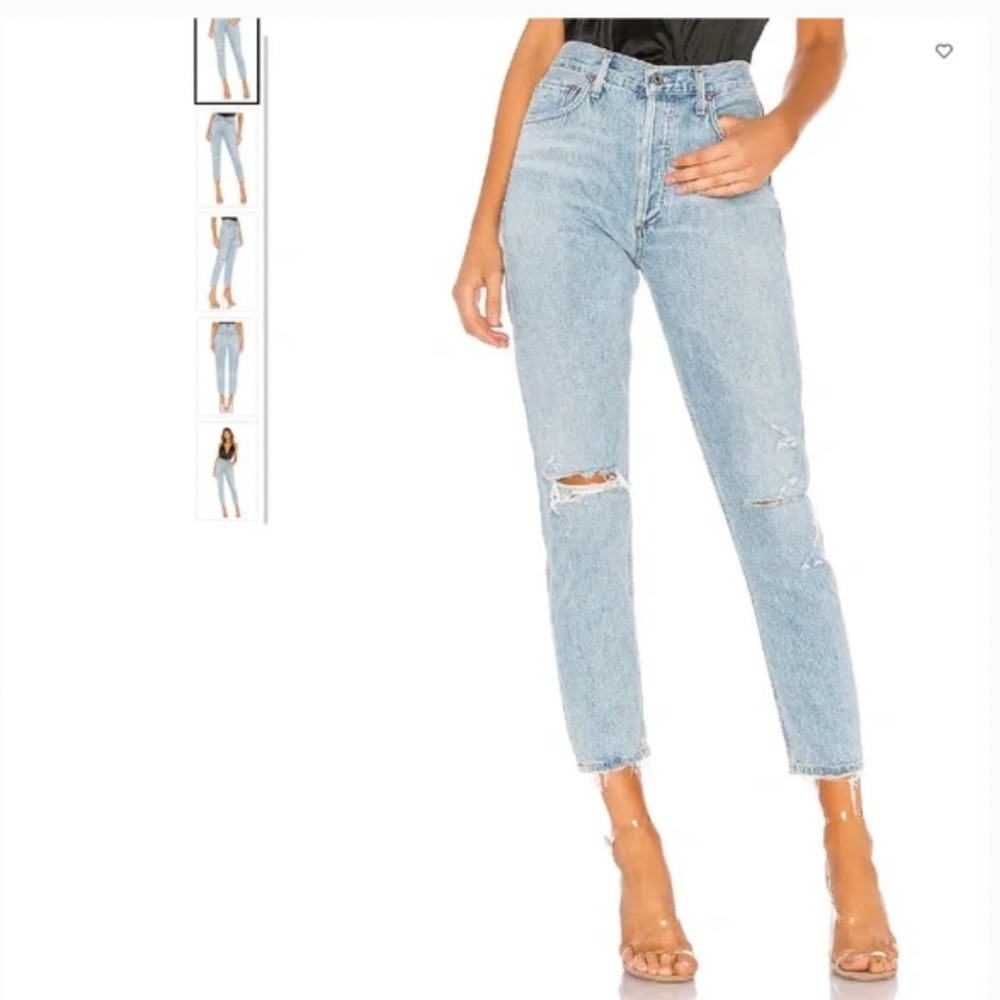 AGOLDE Jeans women’s Jamie High-Rise Distressed Shakedown Size 30